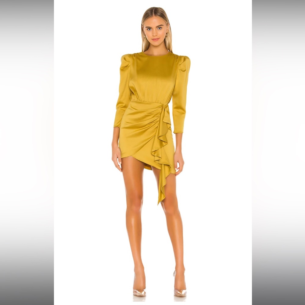 Pandora Dress in Mustard Yellow